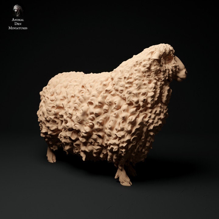 Devon and Cornwall Longwool Sheep - UNPAINTED - Animal Den Miniatures