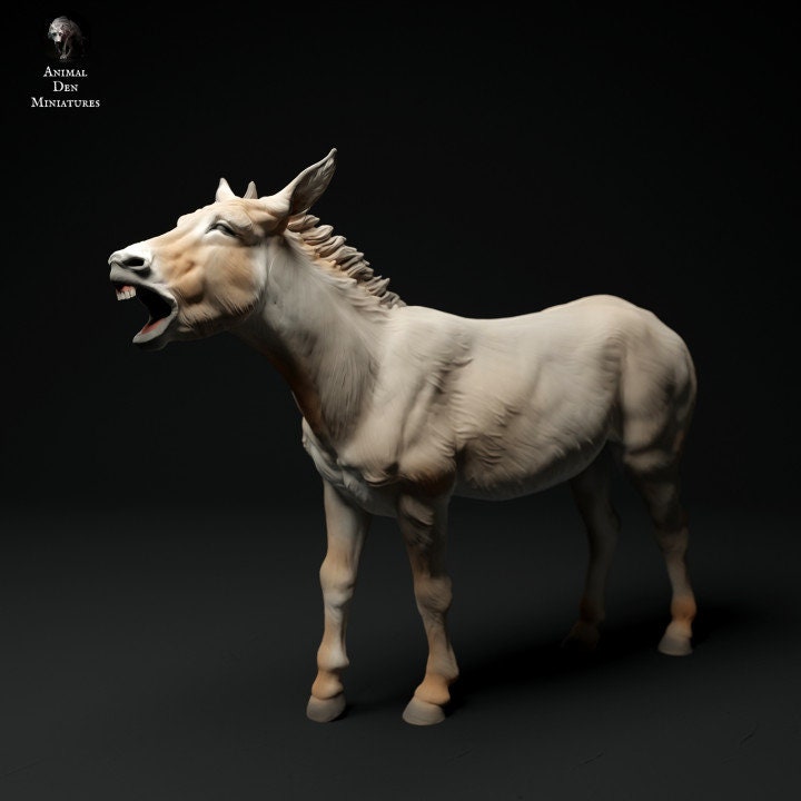 Common Donkey Bray - UNPAINTED - Animal Den Miniatures