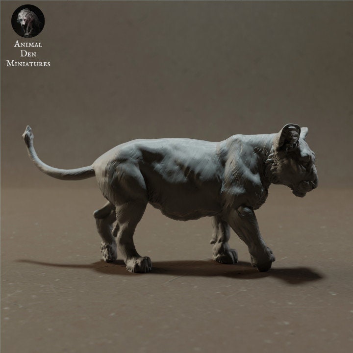 Lion Cub - UNPAINTED - Animal Den Miniatures