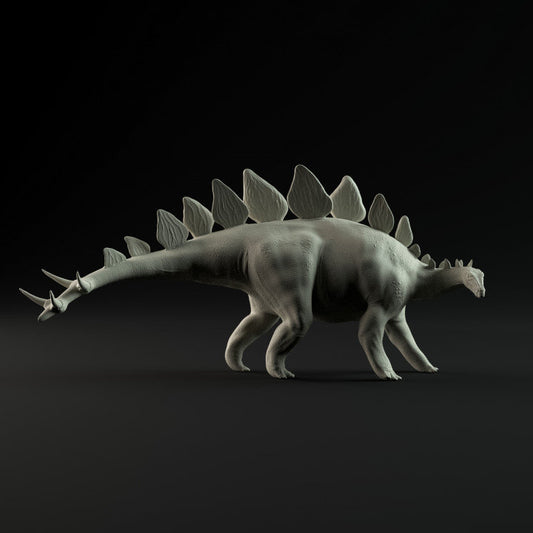 Stegosaurus Walking - UNPAINTED - Dino and Dog Miniatures