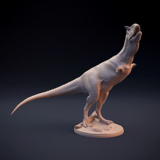 Carnotaurus Courtship Dance - UNPAINTED - Dino and Dog Miniatures