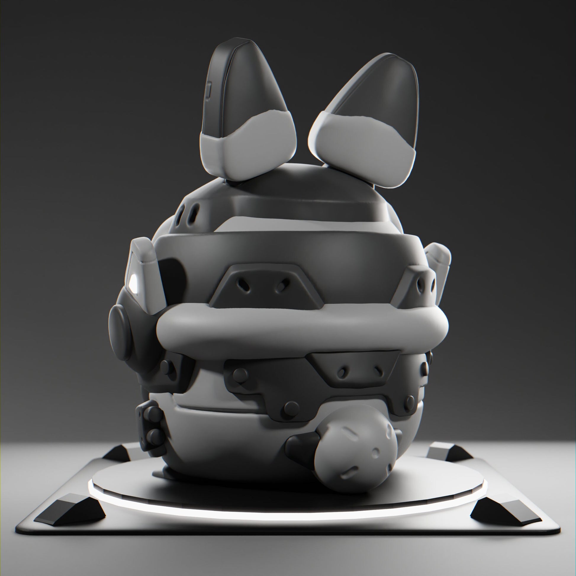Bunnii - UNPAINTED - Grumpii Art Toy