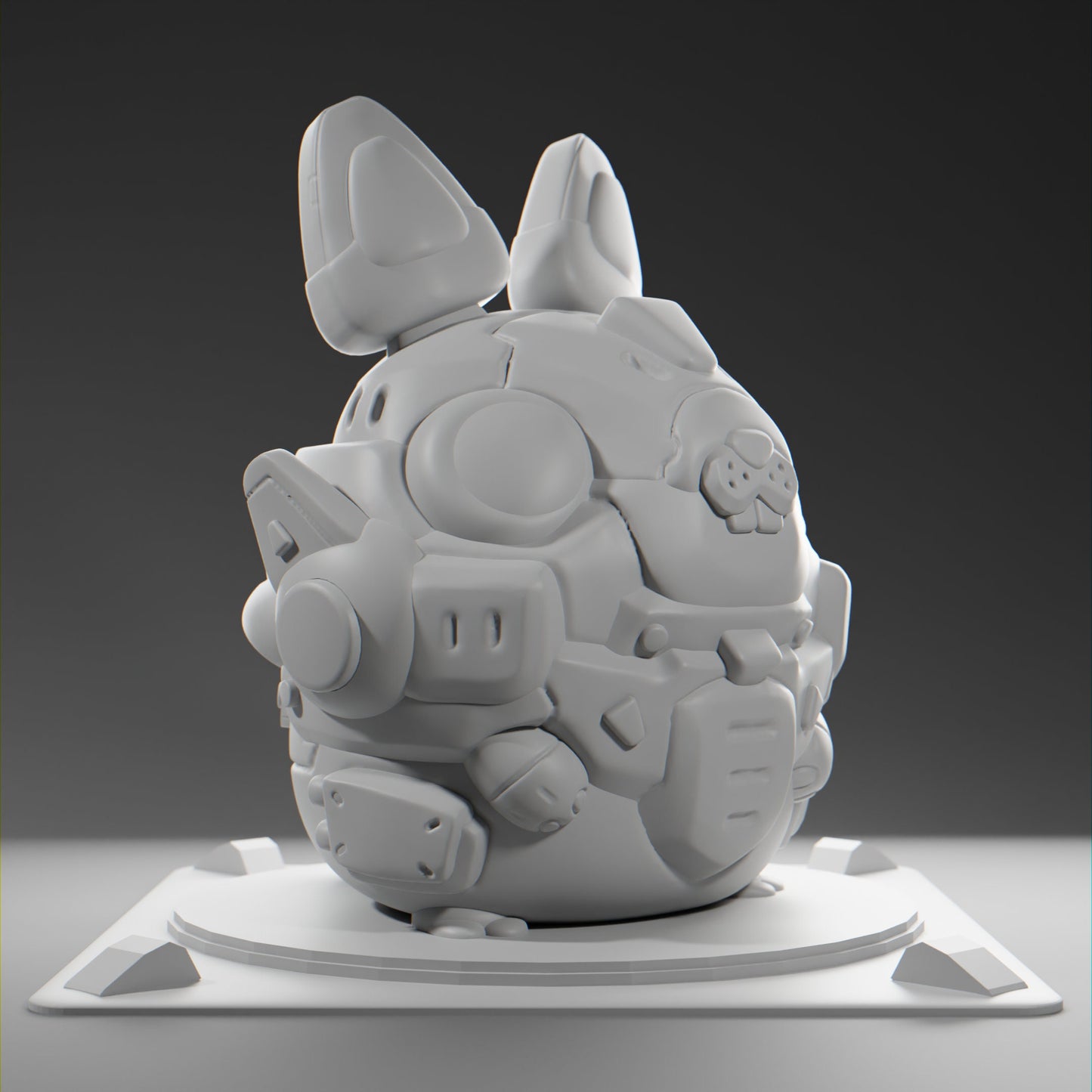 Bunnii - UNPAINTED - Grumpii Art Toy