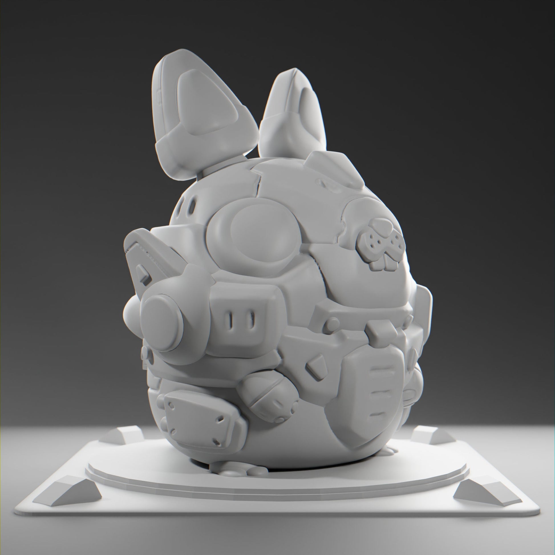 Bunnii - UNPAINTED - Grumpii Art Toy