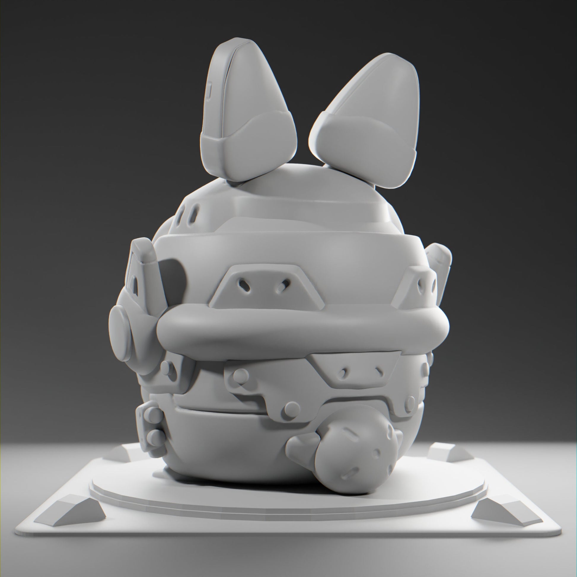 Bunnii - UNPAINTED - Grumpii Art Toy