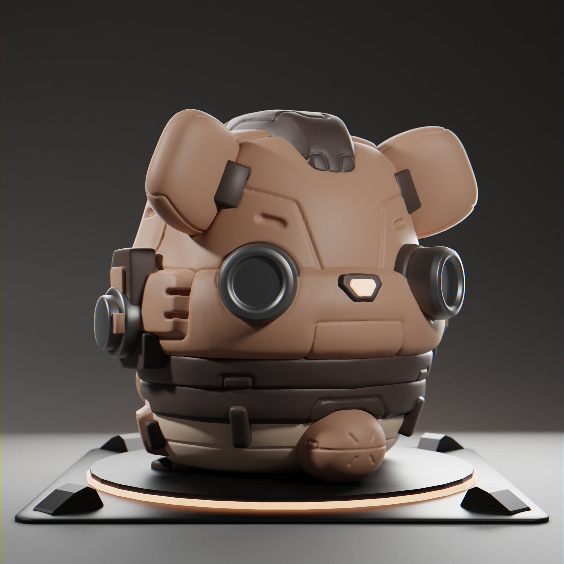 Bearii - UNPAINTED - Grumpii Art Toy