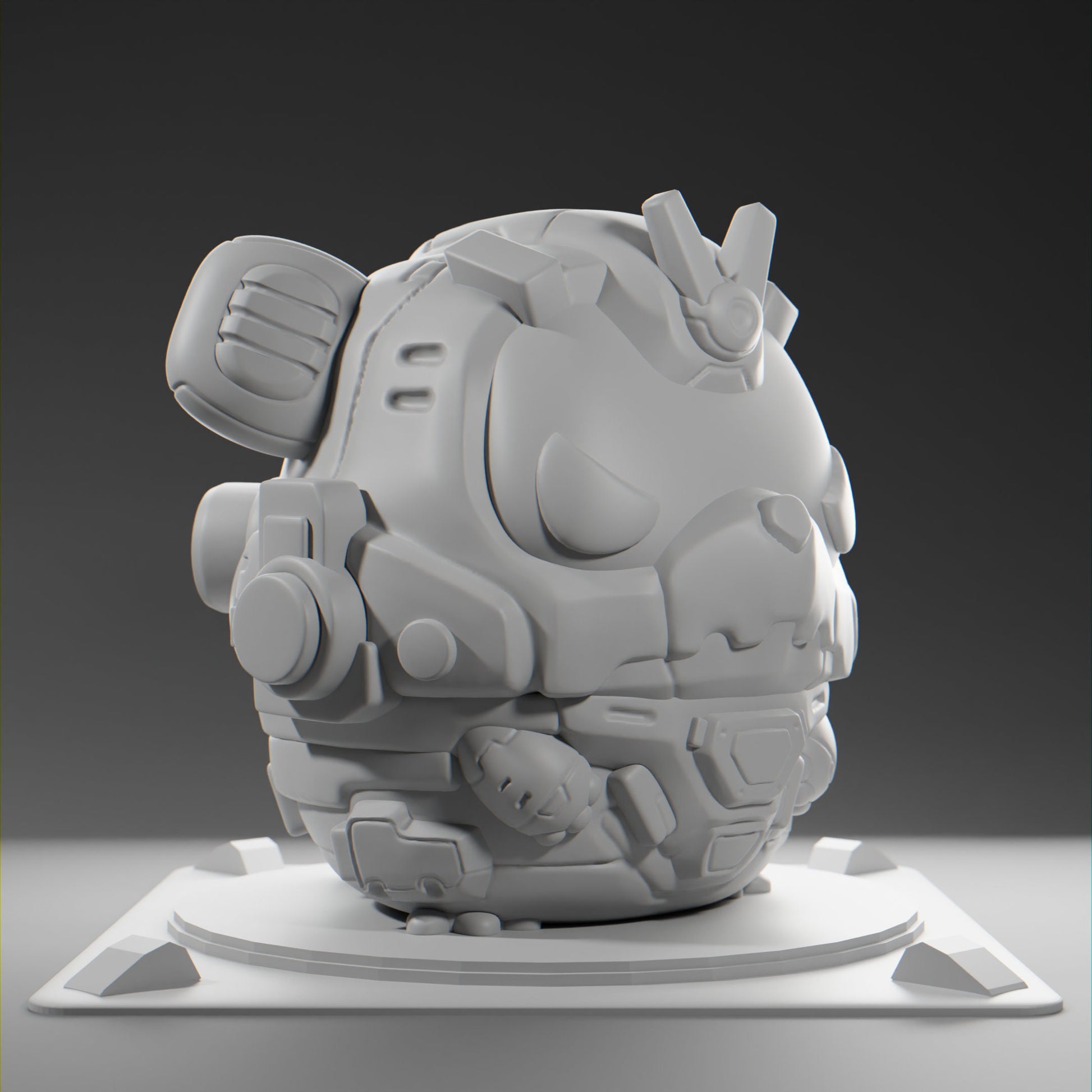 Bearii - UNPAINTED - Grumpii Art Toy