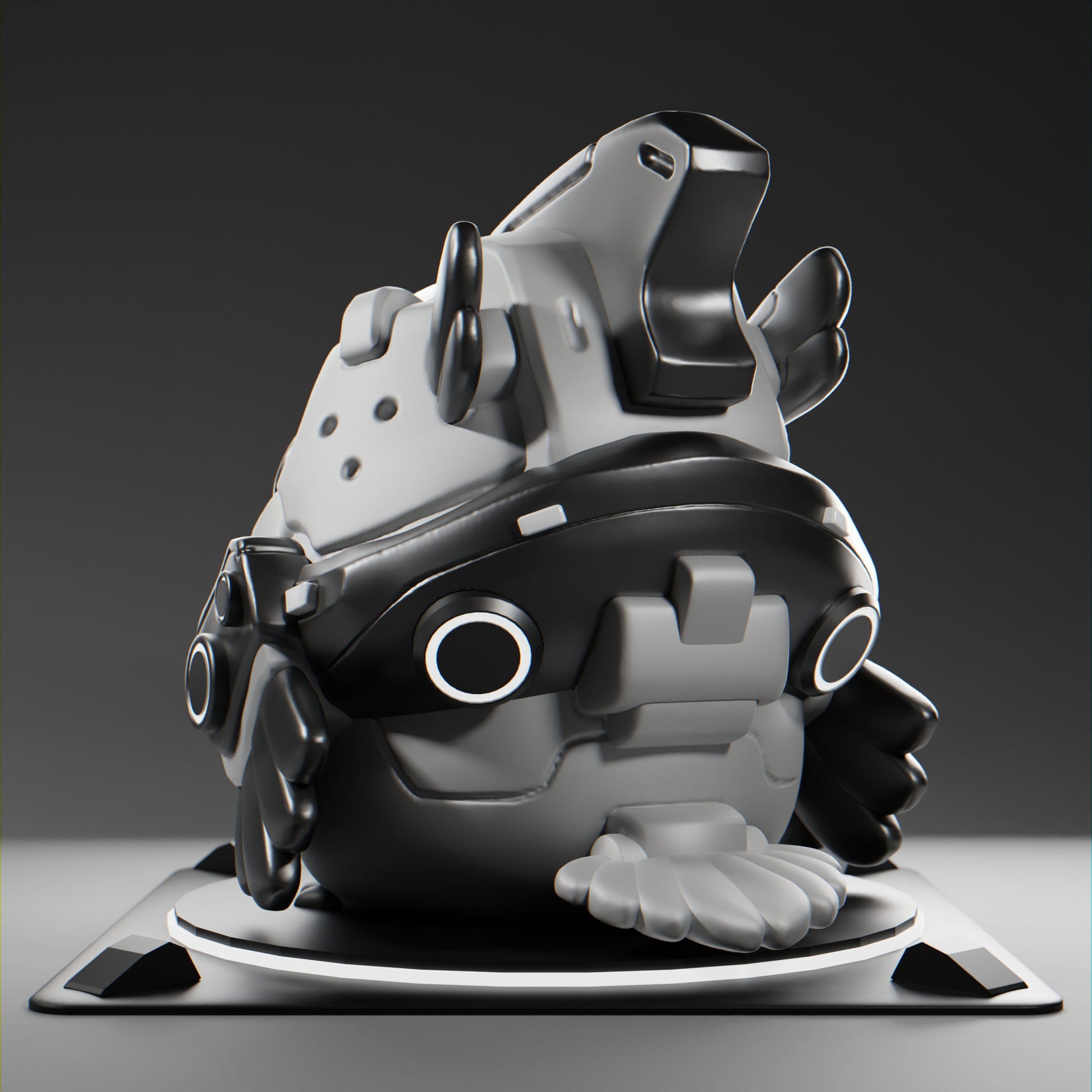 Crowii - UNPAINTED - Grumpii Art Toy