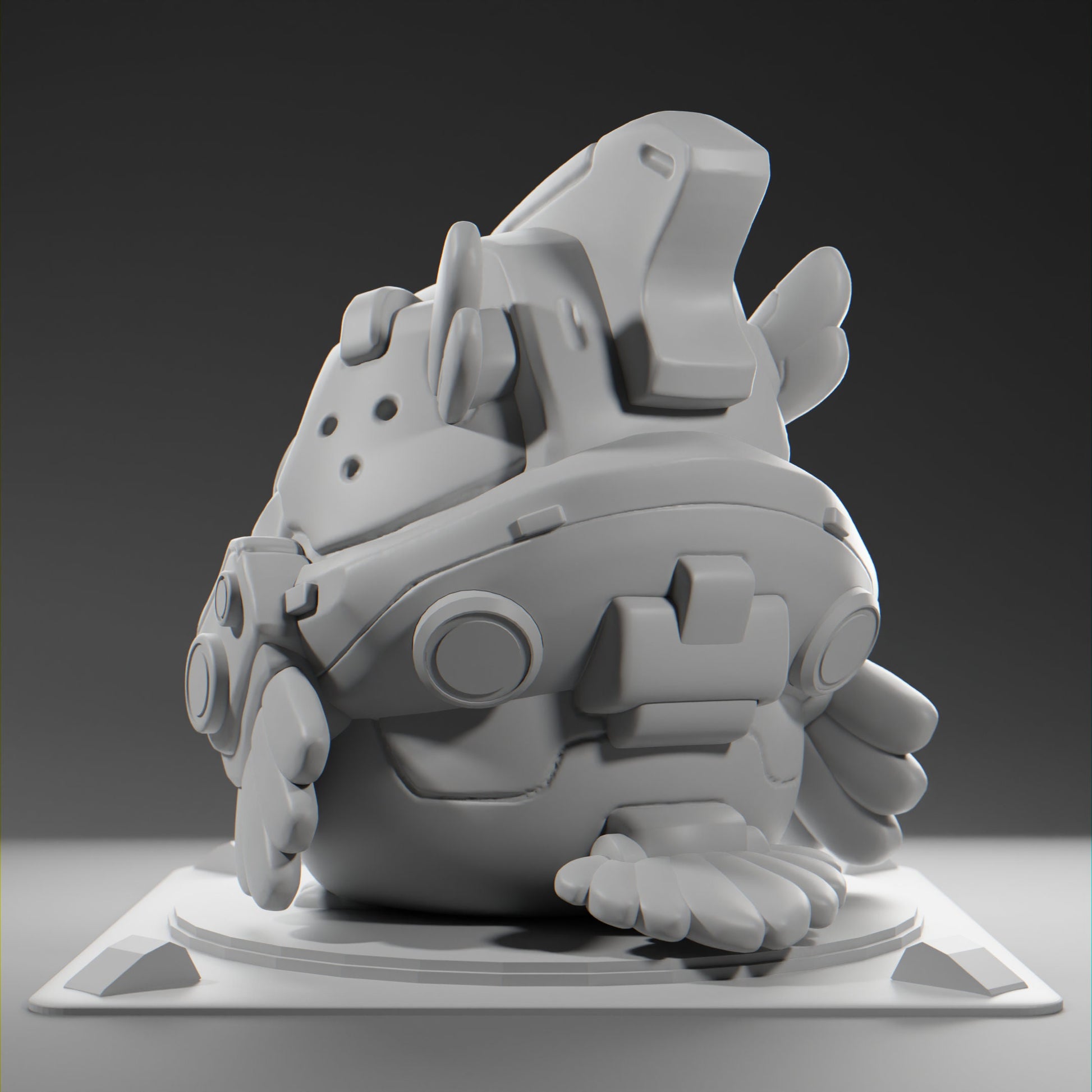 Crowii - UNPAINTED - Grumpii Art Toy