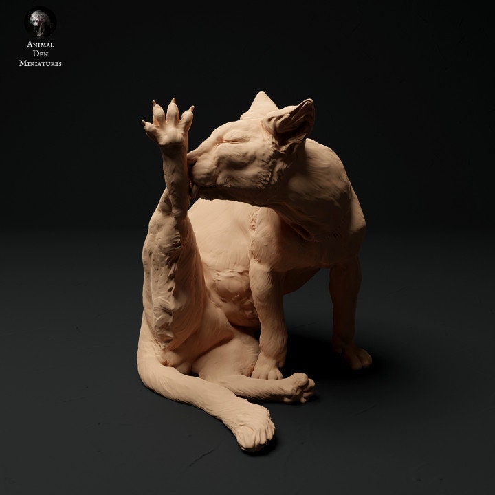 Domestic Cat - UNPAINTED - Animal Den Miniatures