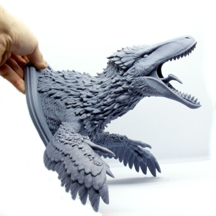 Utahraptor Hunting Trophy - UNPAINTED - Clynche Art