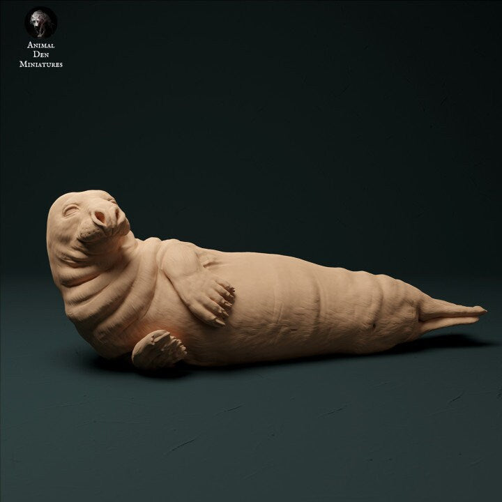 Grey Seal Male - UNPAINTED - Animal Den Miniatures