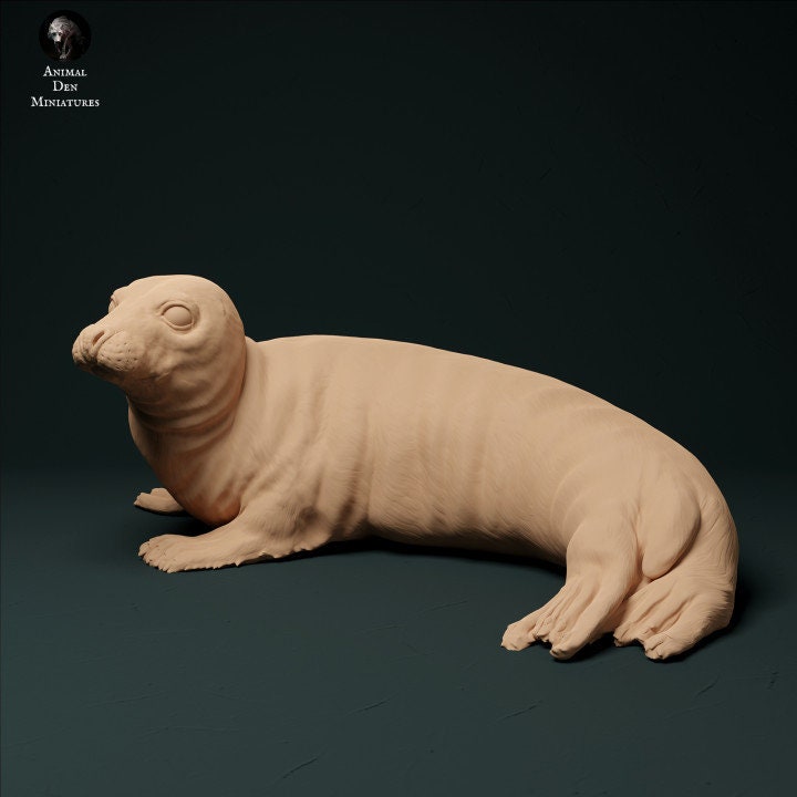 Grey Seal Female - UNPAINTED - Animal Den Miniatures