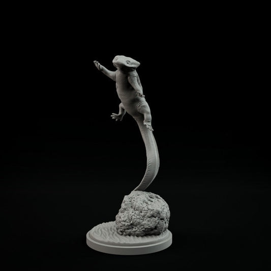 Diceratosaurus Floating - UNPAINTED- Dino and Dog Miniatures