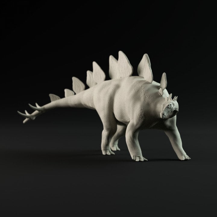 Stegosaurus Walking - UNPAINTED - Dino and Dog Miniatures