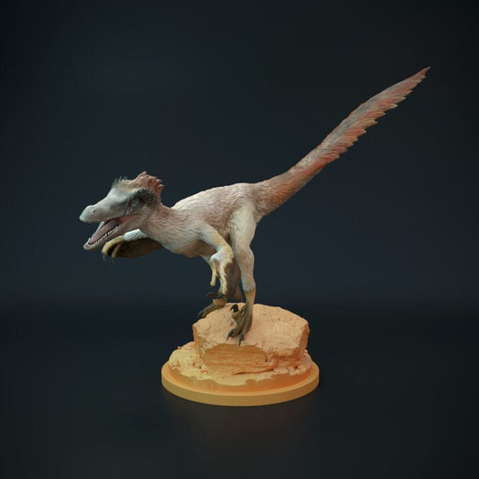 Velociraptor Mongolianensis Scare- UNPAINTED - Dino and Dog Miniatures