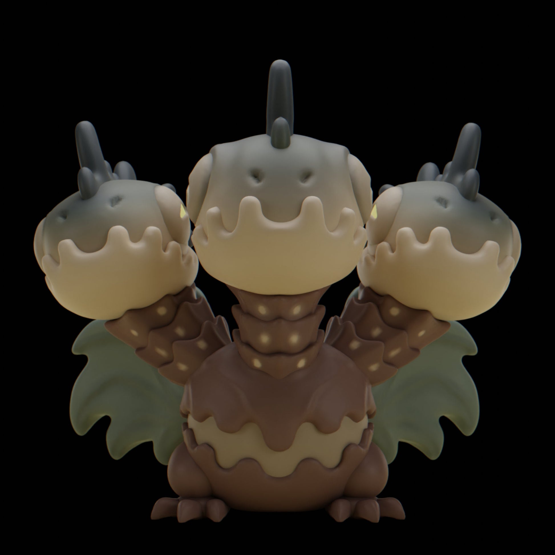 Triplii - UNPAINTED - Grumpii Art Toy