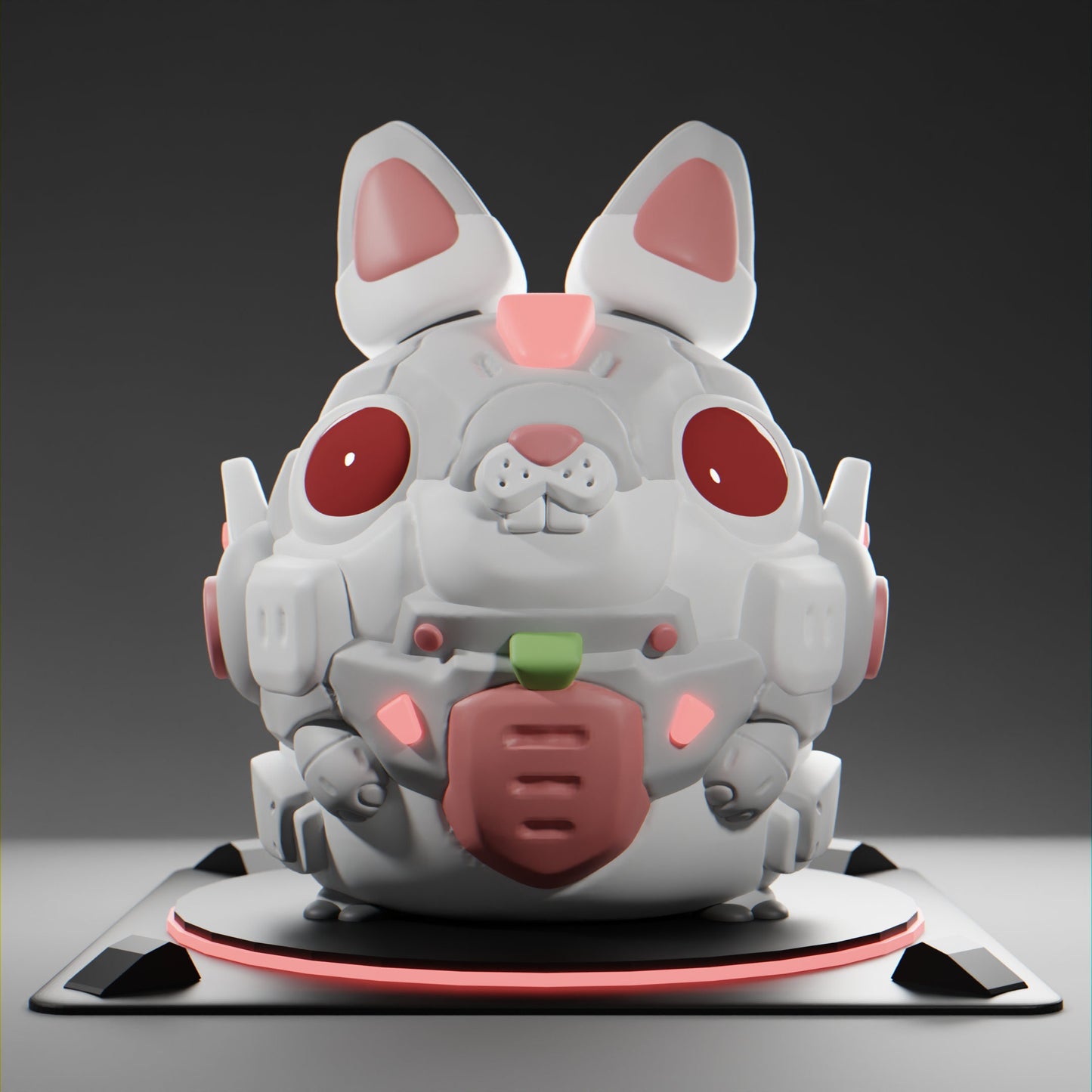 Bunnii - UNPAINTED - Grumpii Art Toy