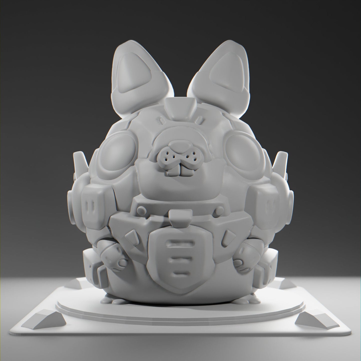 Bunnii - UNPAINTED - Grumpii Art Toy