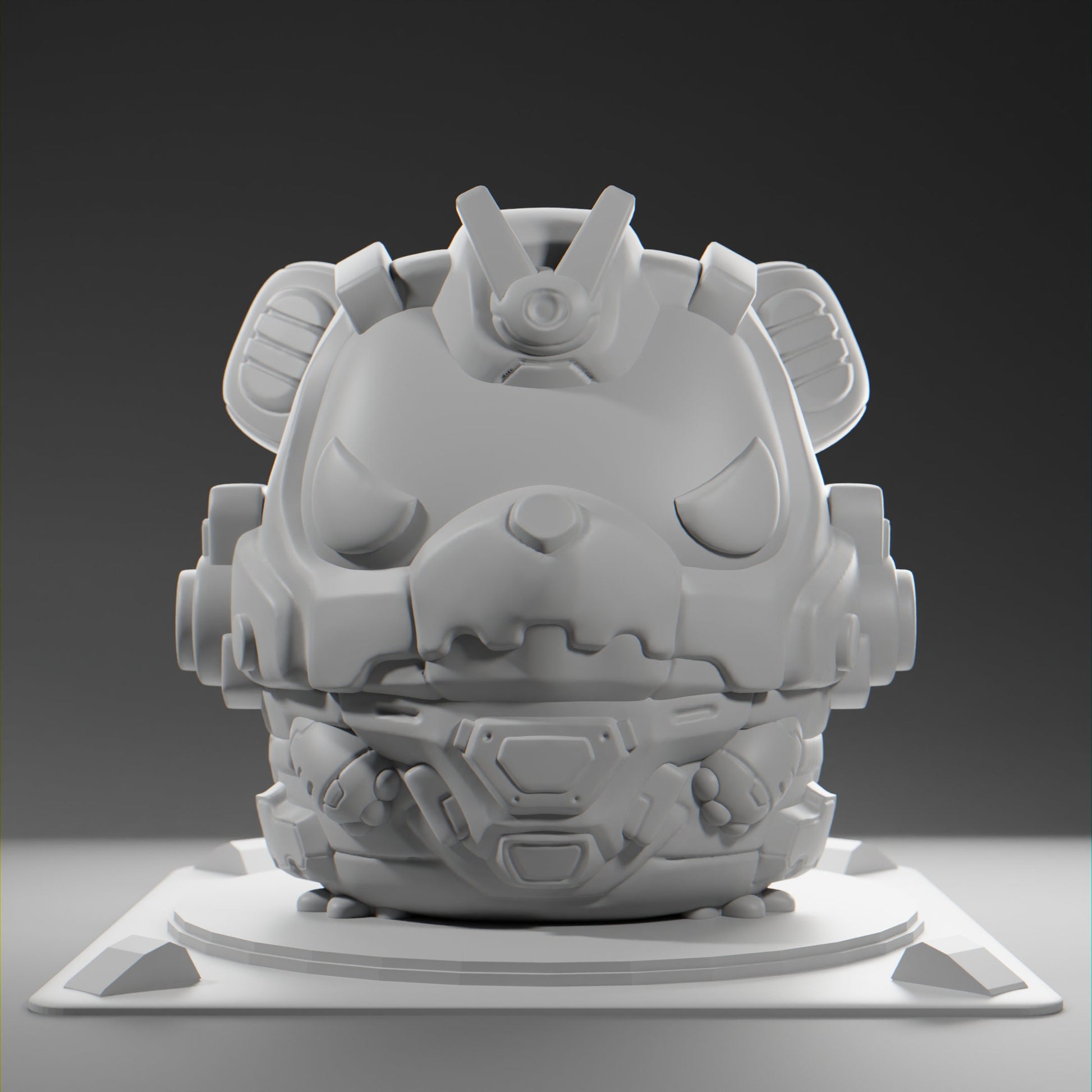 Bearii - UNPAINTED - Grumpii Art Toy