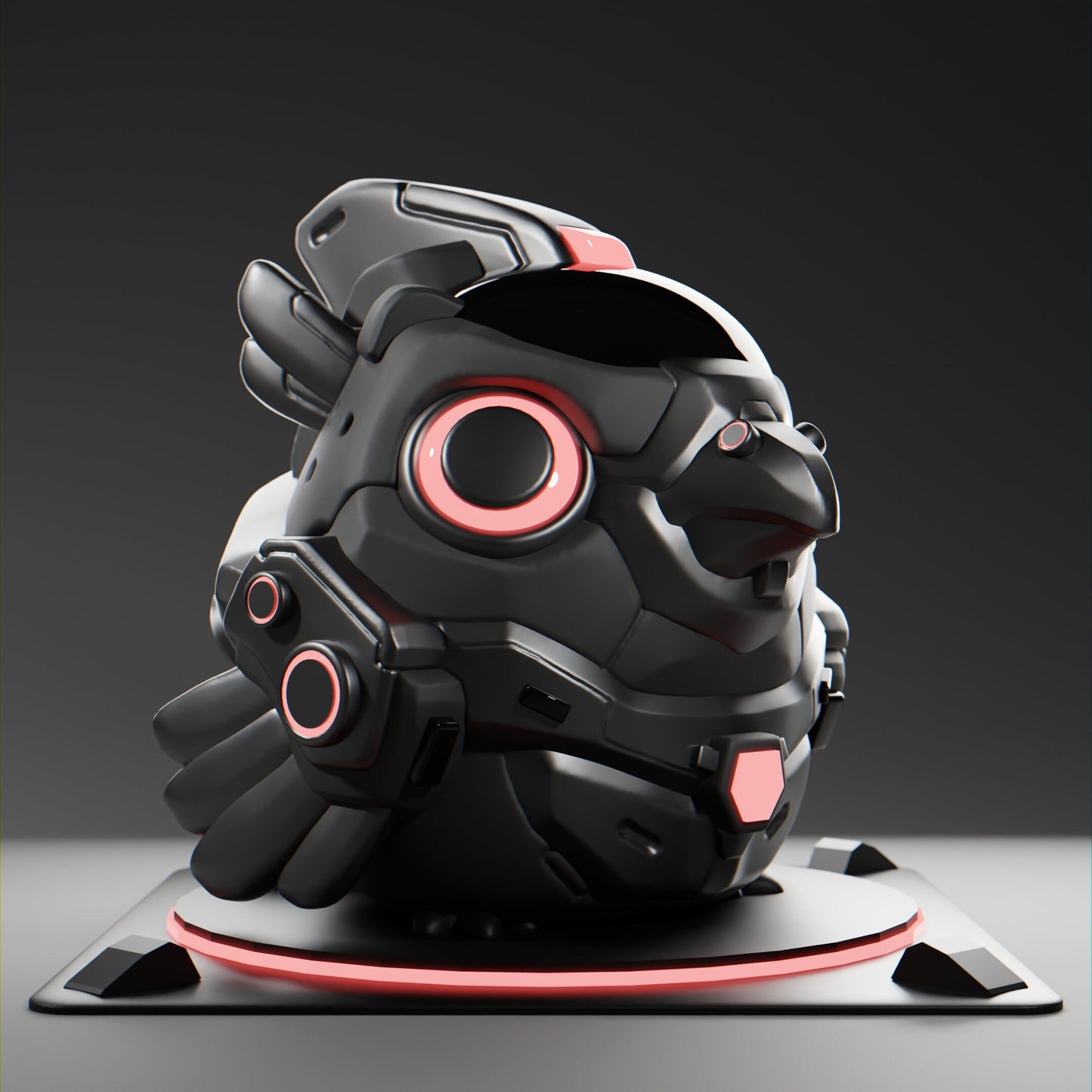 Crowii - UNPAINTED - Grumpii Art Toy