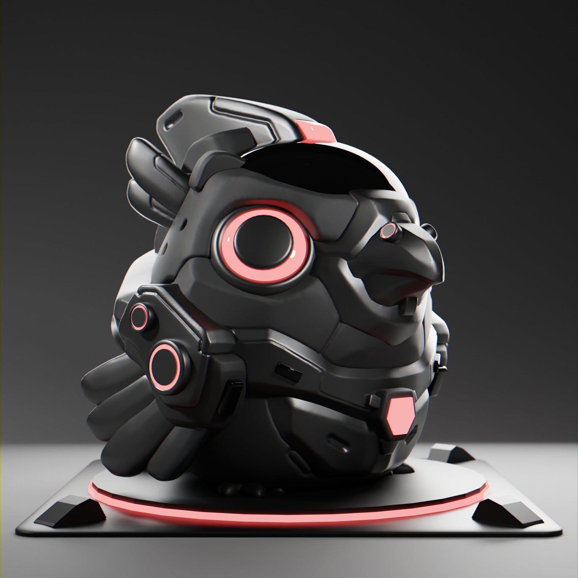 Crowii - UNPAINTED - Grumpii Art Toy