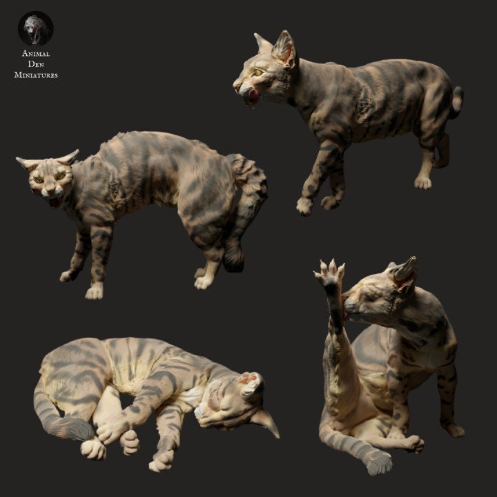 Domestic Cat - UNPAINTED - Animal Den Miniatures