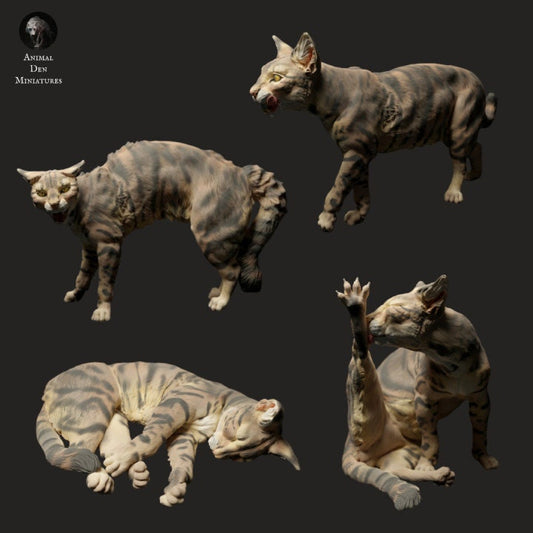 Domestic Cat - UNPAINTED - Animal Den Miniatures
