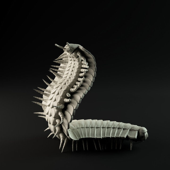 Arthropleura Rear Up - UNPAINTED - Dino and Dog Miniatures