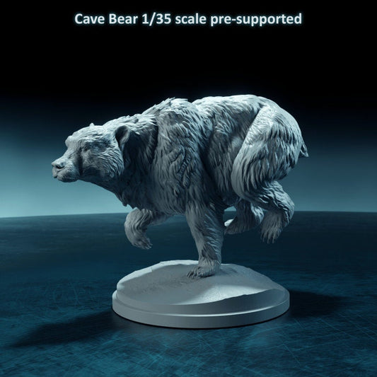 Cave Bear Running- Dino and Dog Miniatures