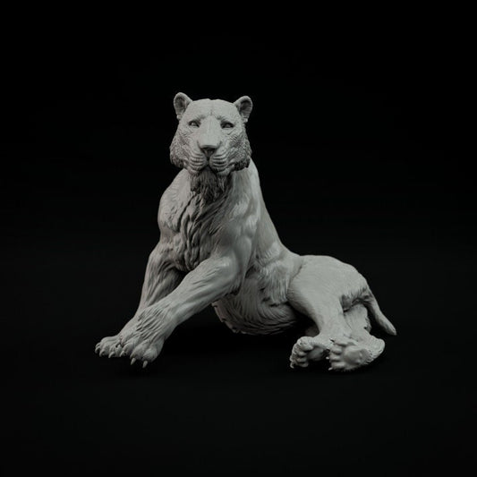 Homotherium Resting- Dino and Dog Miniatures