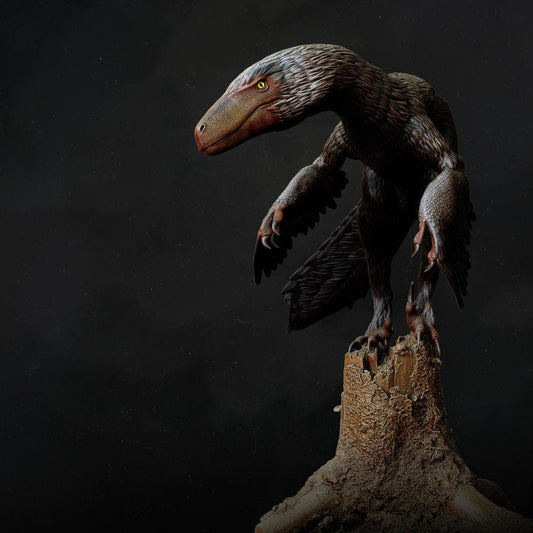 Dakotaraptor Standing - UNPAINTED - Dino and Dog Miniatures