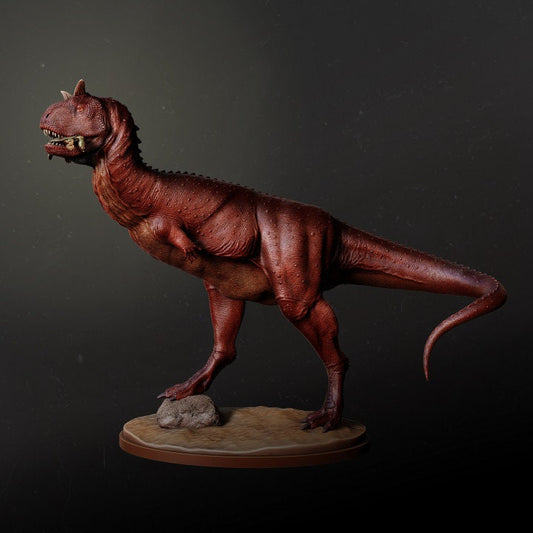 Carnotaurus Eating - UNPAINTED - Dino and Dog Miniatures