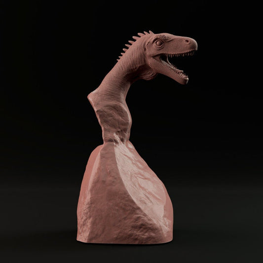 Herrerasaurus Bust or Wall Mount - Dino and Dog Miniatures