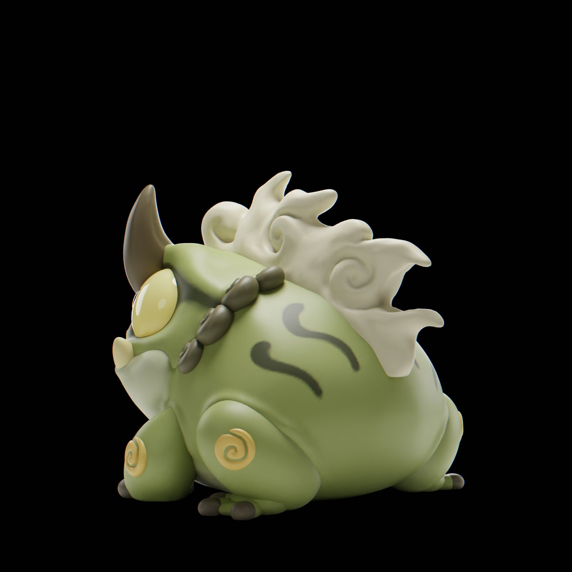 Kaerii (Toad) - UNPAINTED - Grumpii Art Toy