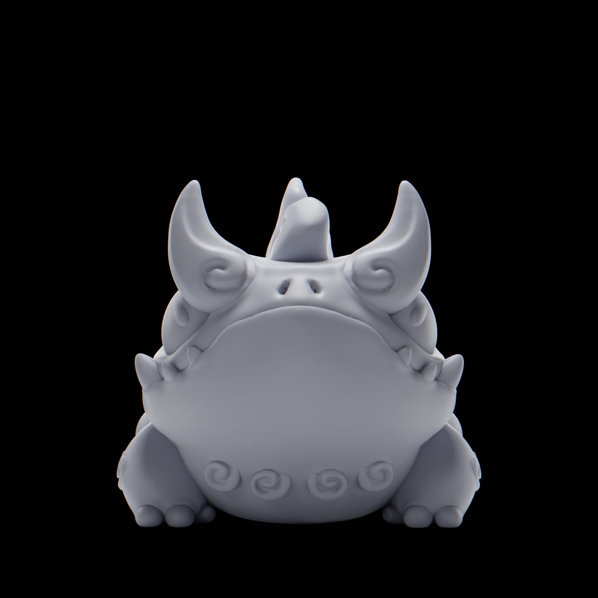 Kaerii (Toad) - UNPAINTED - Grumpii Art Toy