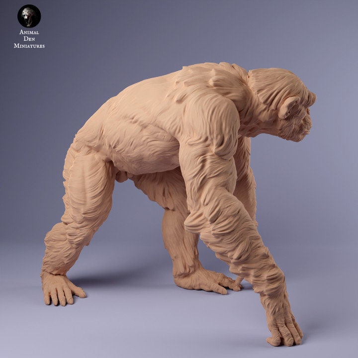 Common Chimpanzee - UNPAINTED - Animal Den Miniatures
