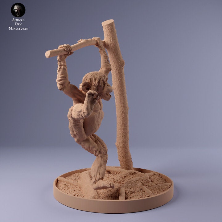 Common Chimpanzee Infant - UNPAINTED - Animal Den Miniatures