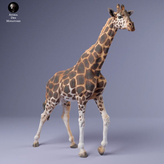 Rothschild's Giraffe Male - UNPAINTED - Animal Den Miniatures
