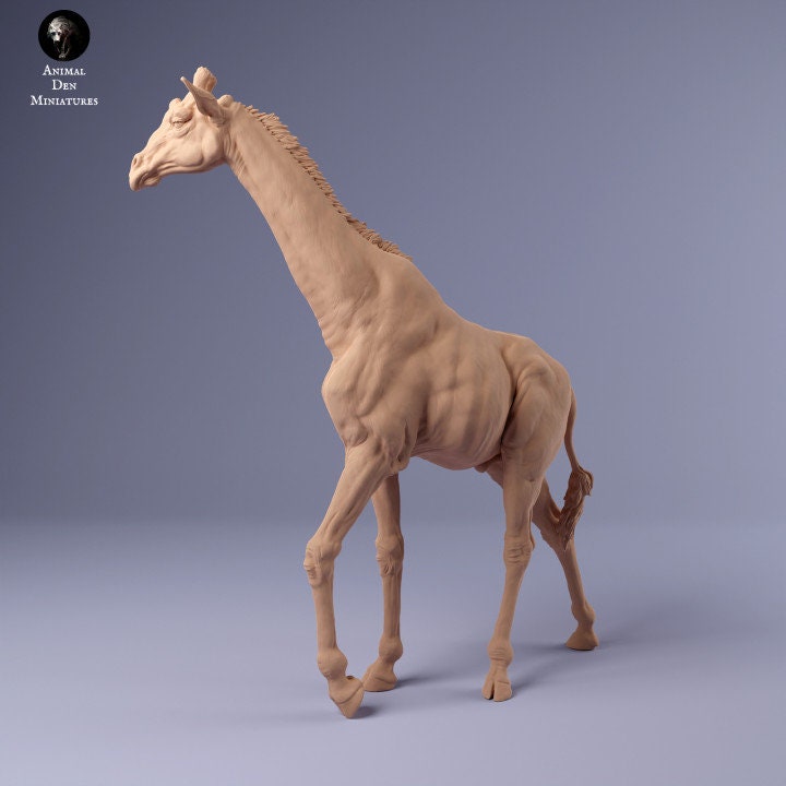 Rothschild's Giraffe Male - UNPAINTED - Animal Den Miniatures