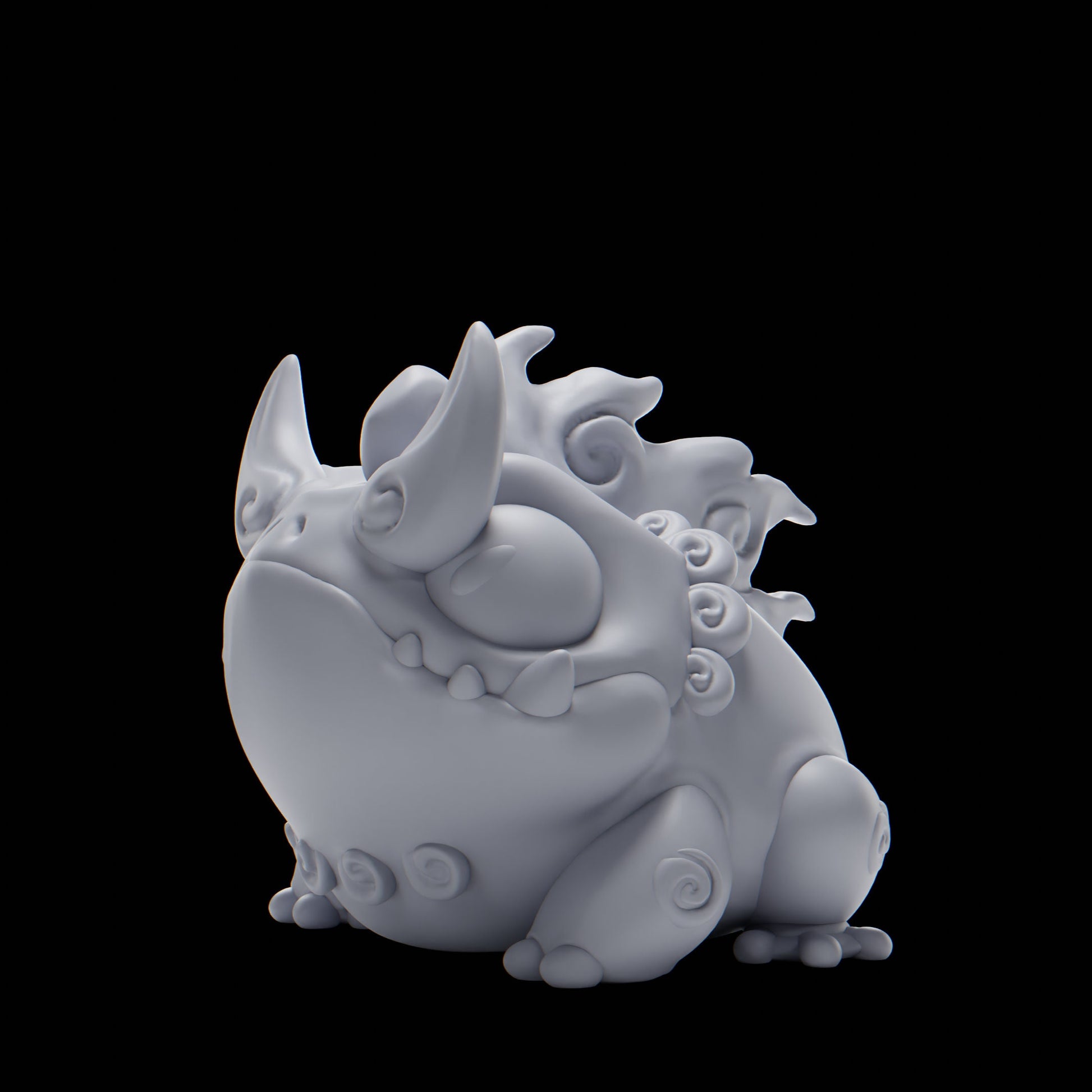 Kaerii (Toad) - UNPAINTED - Grumpii Art Toy