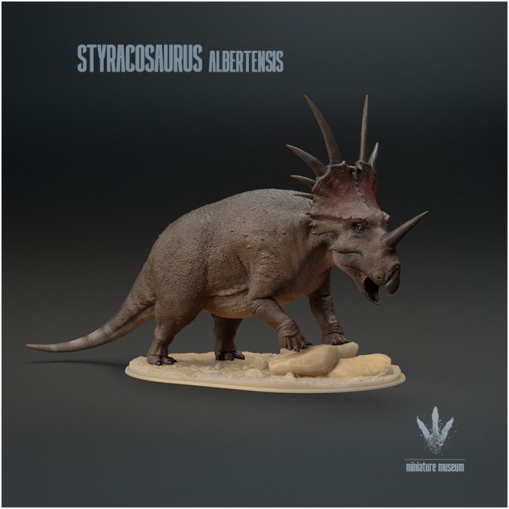 Styracosaurus albertensis - UNPAINTED - Miniature Museum