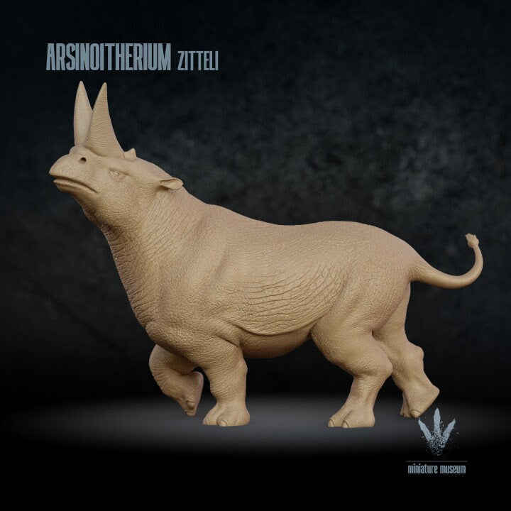 Arsinoitherium zitteli - UNPAINTED - Miniature Museum
