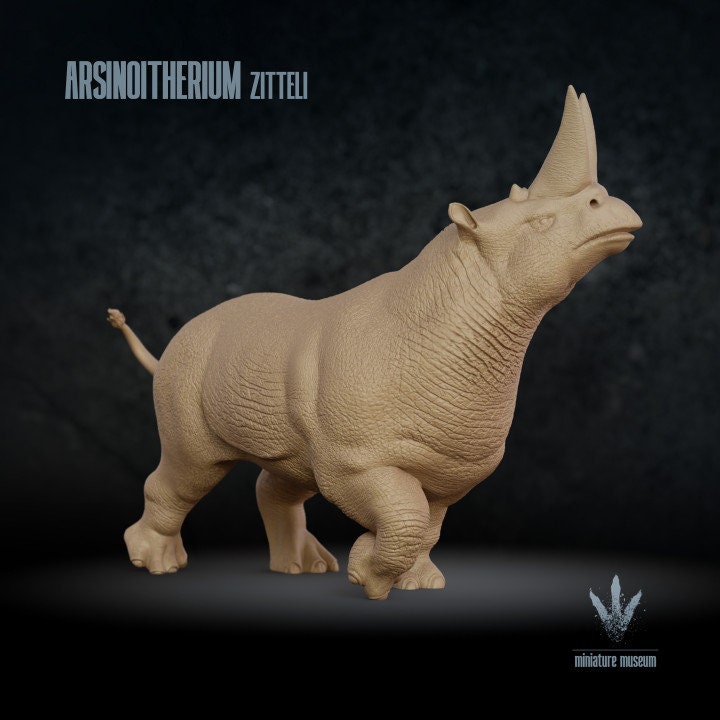 Arsinoitherium zitteli - UNPAINTED - Miniature Museum