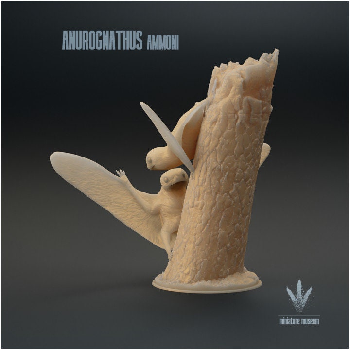 Anurognathus Ammoni Couple - UNPAINTED - Miniature Museum
