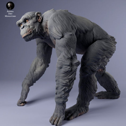 Common Chimpanzee - UNPAINTED - Animal Den Miniatures
