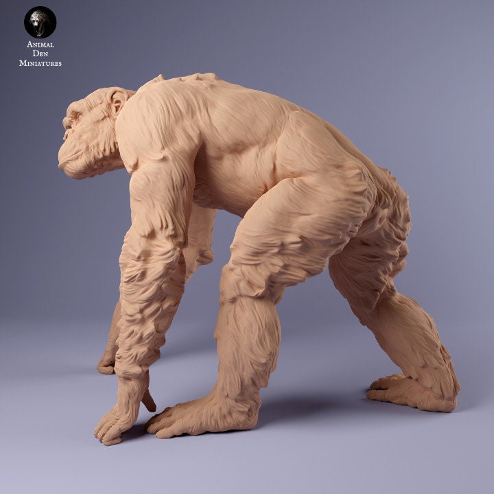 Common Chimpanzee - UNPAINTED - Animal Den Miniatures