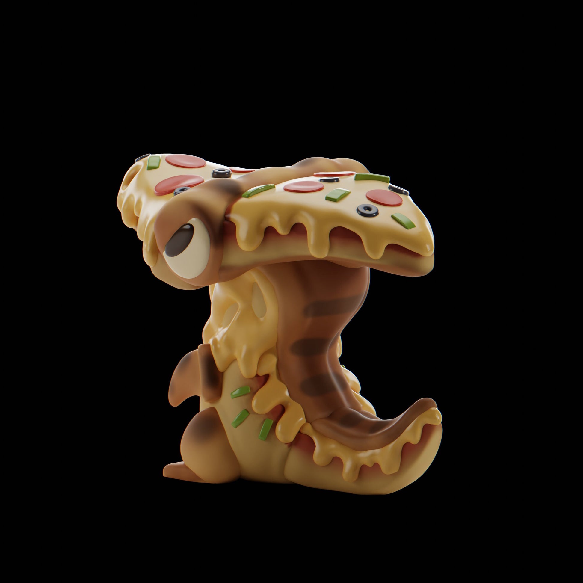 Pizzard - UNPAINTED - Grumpii Art Toy