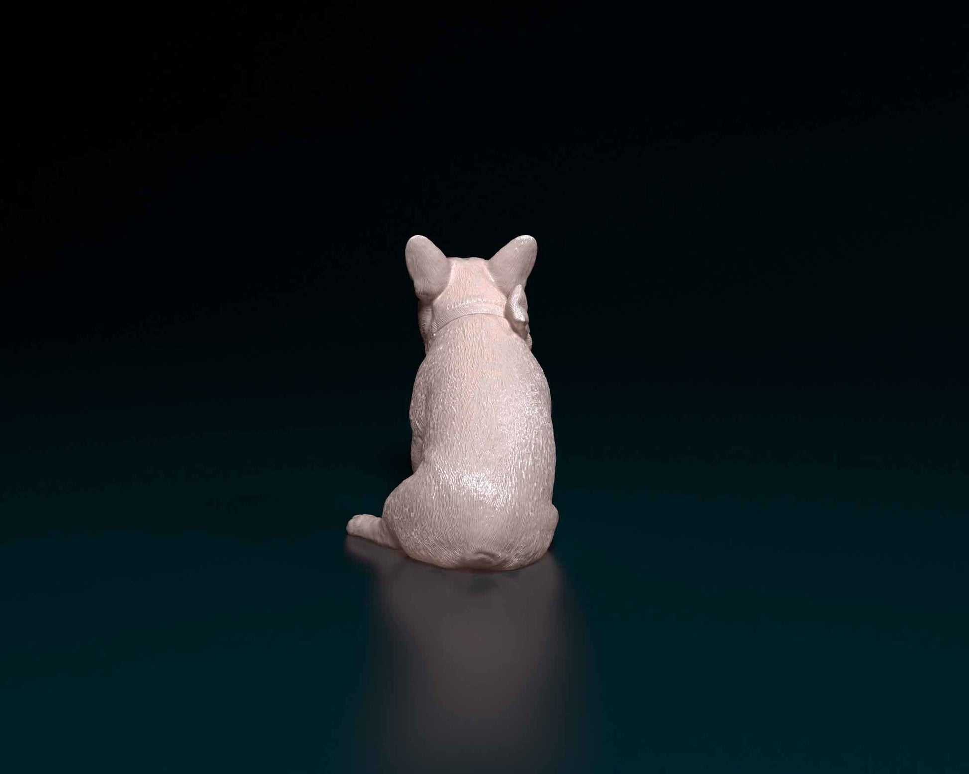 French Bulldog with Bow - Sterocat 3D Print