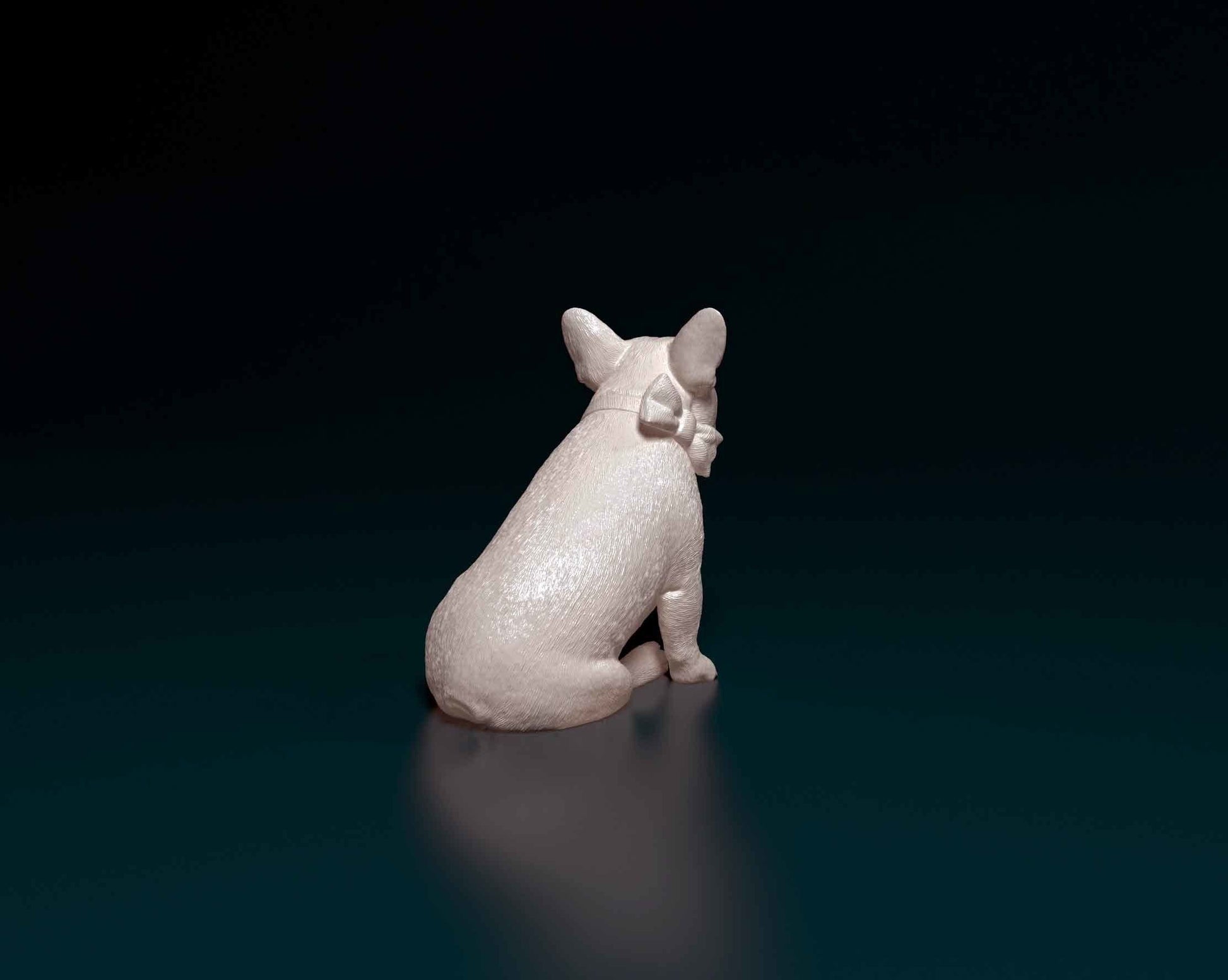 French Bulldog with Bow - Sterocat 3D Print